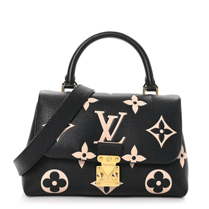 Louis Vuitton Empreinte Monogram Giant Madeleine BB Black Beige 1 of 9