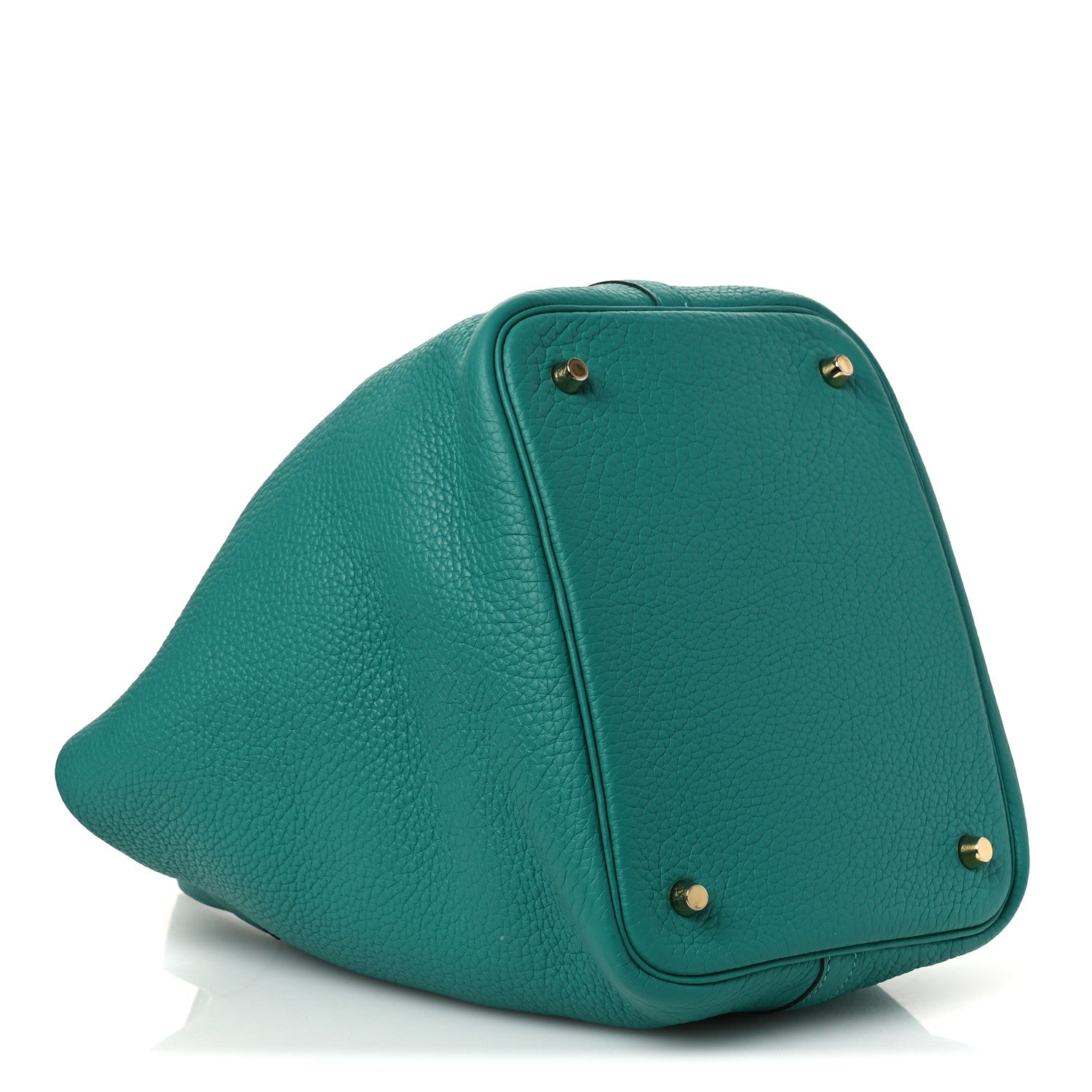 Hermes Taurillon Clemence Picotin Lock 22 MM Vert Verone 4 of 10