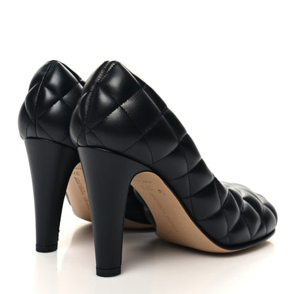 Bottega Veneta Nappa Matelasse Padded Dream Pumps 37.5 Black 4 of 7