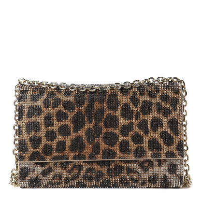 Judith Leiber Swarovski Crystal Fizzoni Leopard Clutch Champagne Multicolor 1 of 11