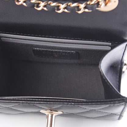 Chanel Lambskin Quilted Mini Trendy CC Chain Wallet Black 4 of 9