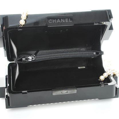 Chanel Pearl Boy Brick Lego Clutch Black 6 of 8