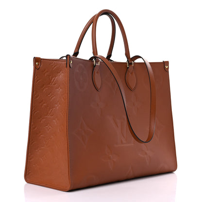 Louis Vuitton Empreinte Monogram Giant Onthego GM Cognac 3 of 12