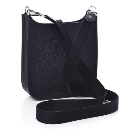 Hermes Taurillon Clemence Evelyne TPM Bleu Nuit 3 of 11