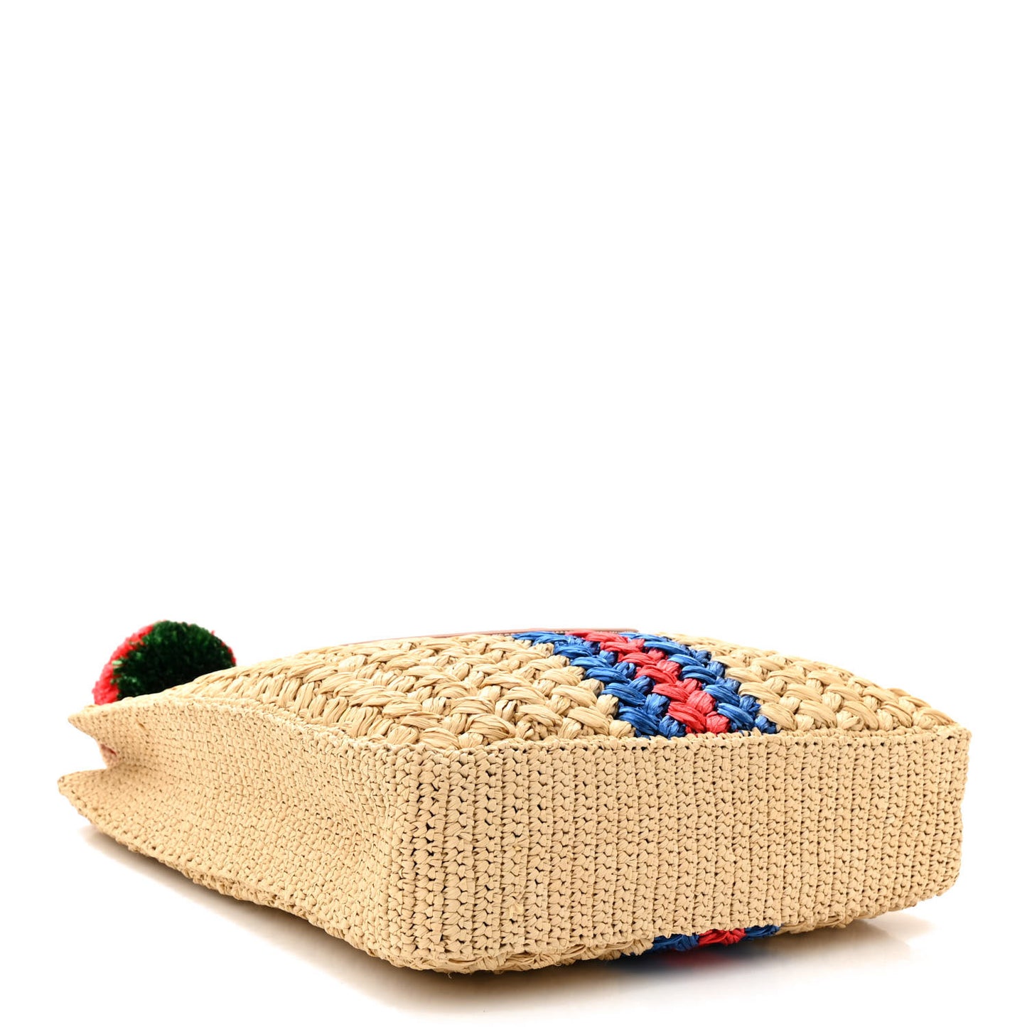 Raffia Effect Interlocking G Tote Bag Beige