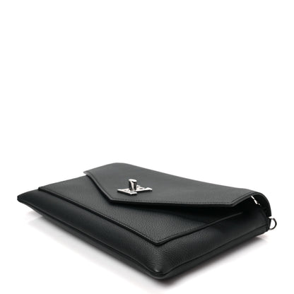 Louis Vuitton Soft Calfskin My Lockme Pochette Black 7 of 7