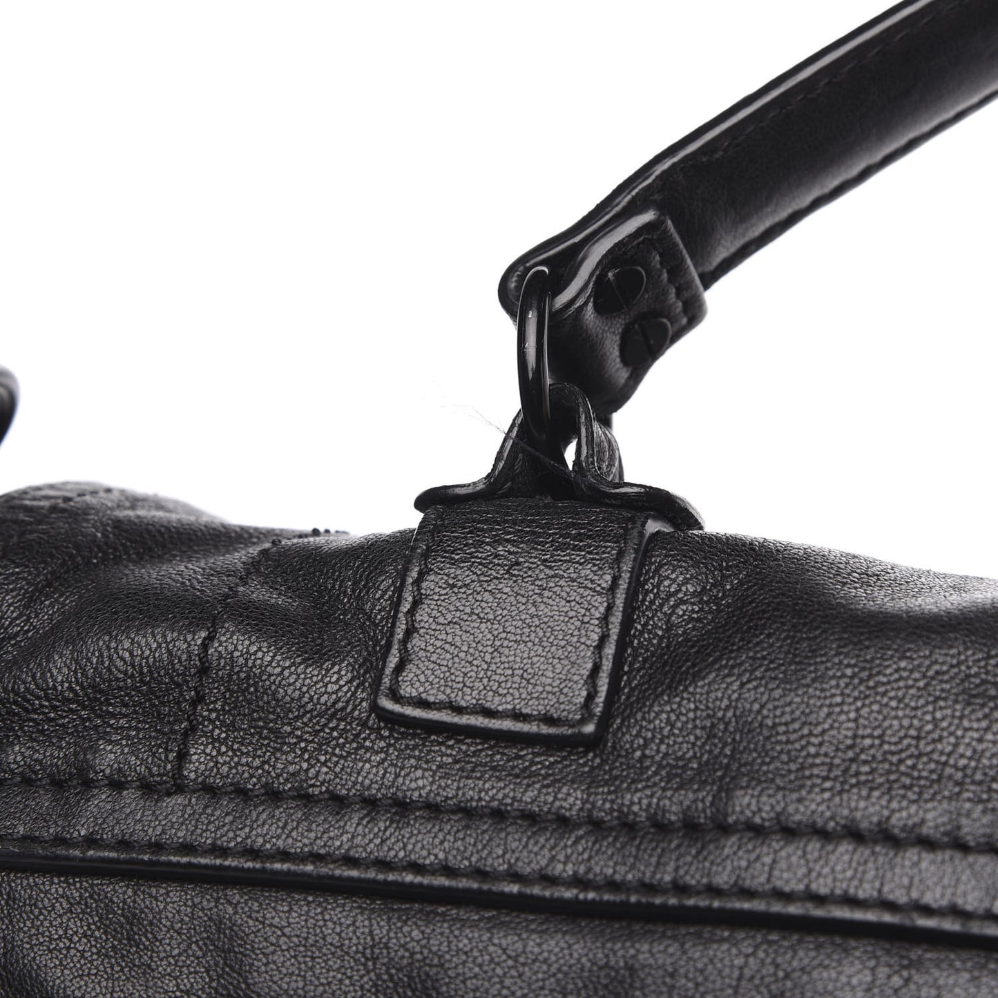 Lambskin PS1 Large Satchel Black