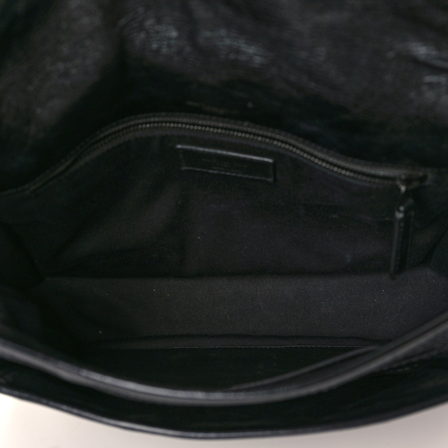 Crinkled Calfskin Matelasse Monogram Medium Niki Chain Satchel Black
