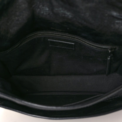 Saint Laurent Crinkled Calfskin Matelasse Monogram Medium Niki Chain Satchel Black 5 of 9