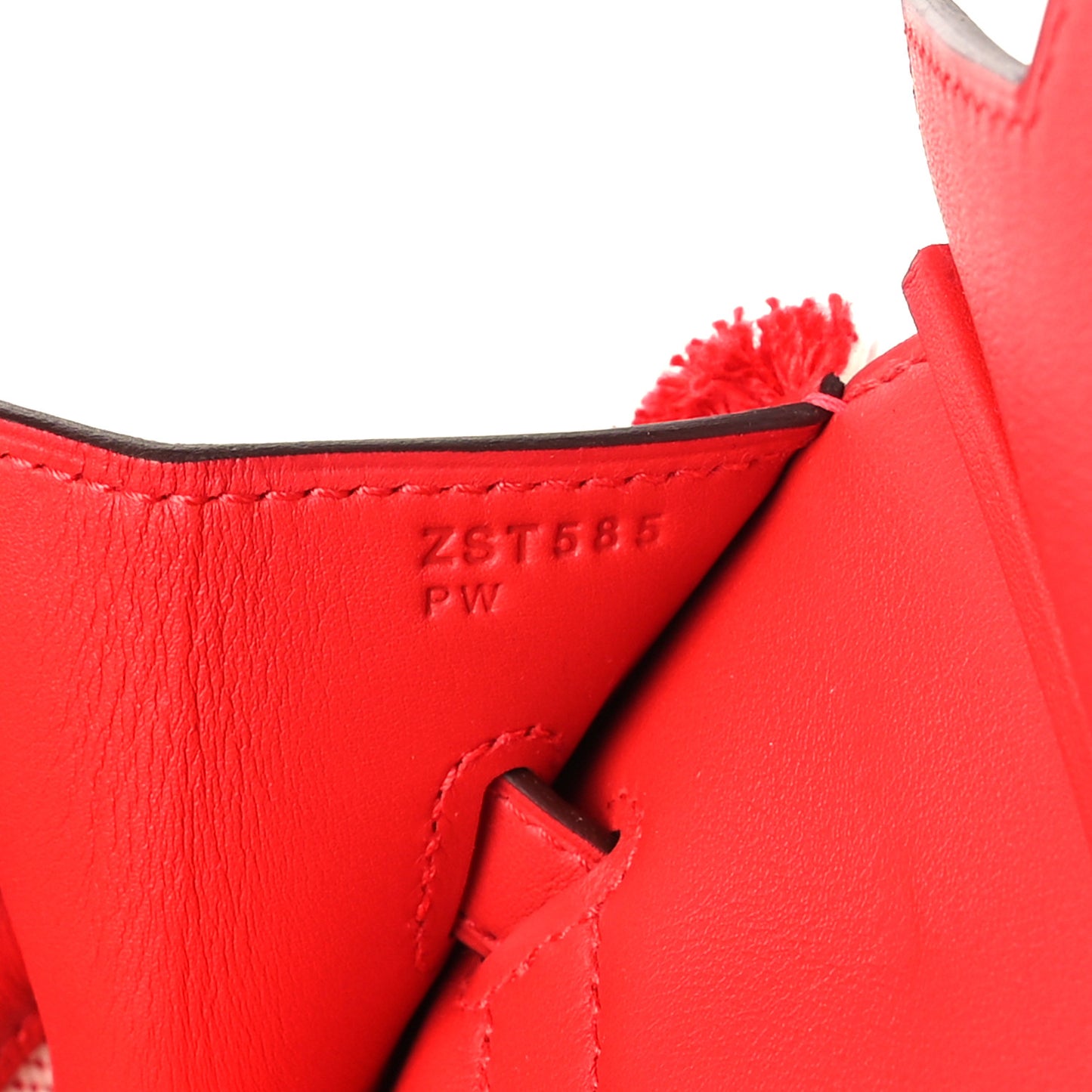 Swift Twill H Fray Fray Birkin 35 Rouge de Coeur Ecru