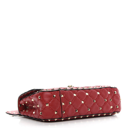 Valentino Garavani Nappa Small Rockstud Spike Shoulder Bag Rosso Valentino 4 of 9
