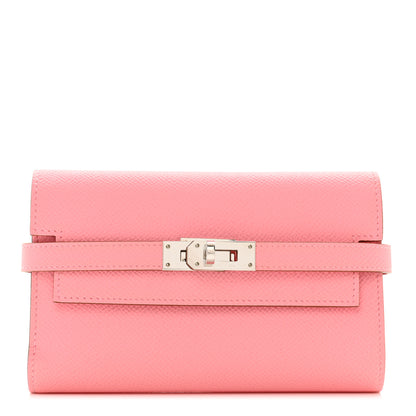 Hermes Epsom Medium Kelly Wallet Rose Confetti 1 of 8