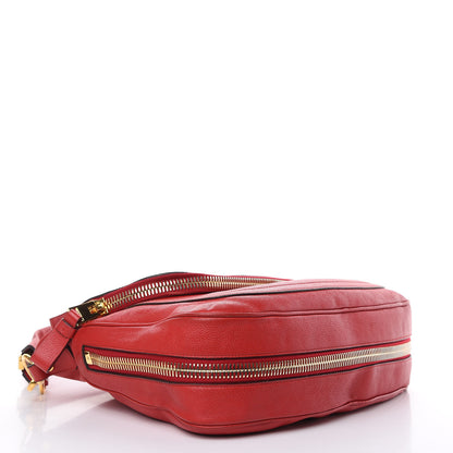 Tom Ford Pebbled Calfskin Large Jennifer Flame Red 4 of 16
