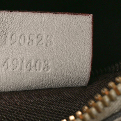 Gucci Monogram Medium D Gold Ring Hobo White 7 of 13