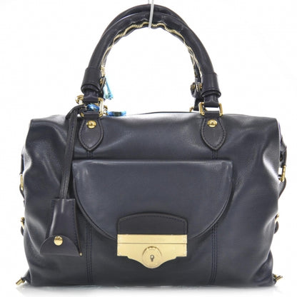 Louis Vuitton Calfskin Sac Louis Bleu 1 of 8