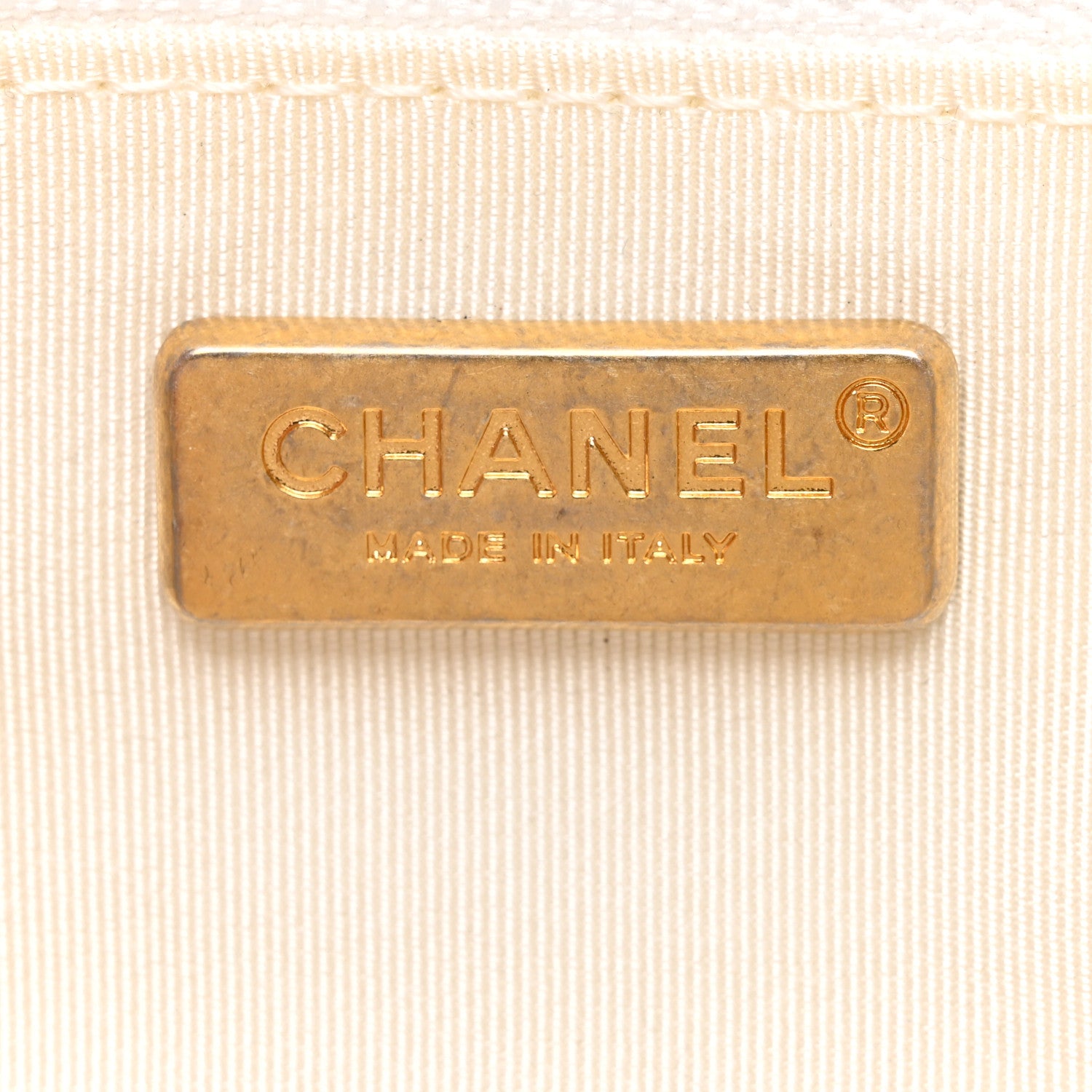 Chanel Glazed Calfskin Pleated Chain Stitch East West Flap White 6 of 12
