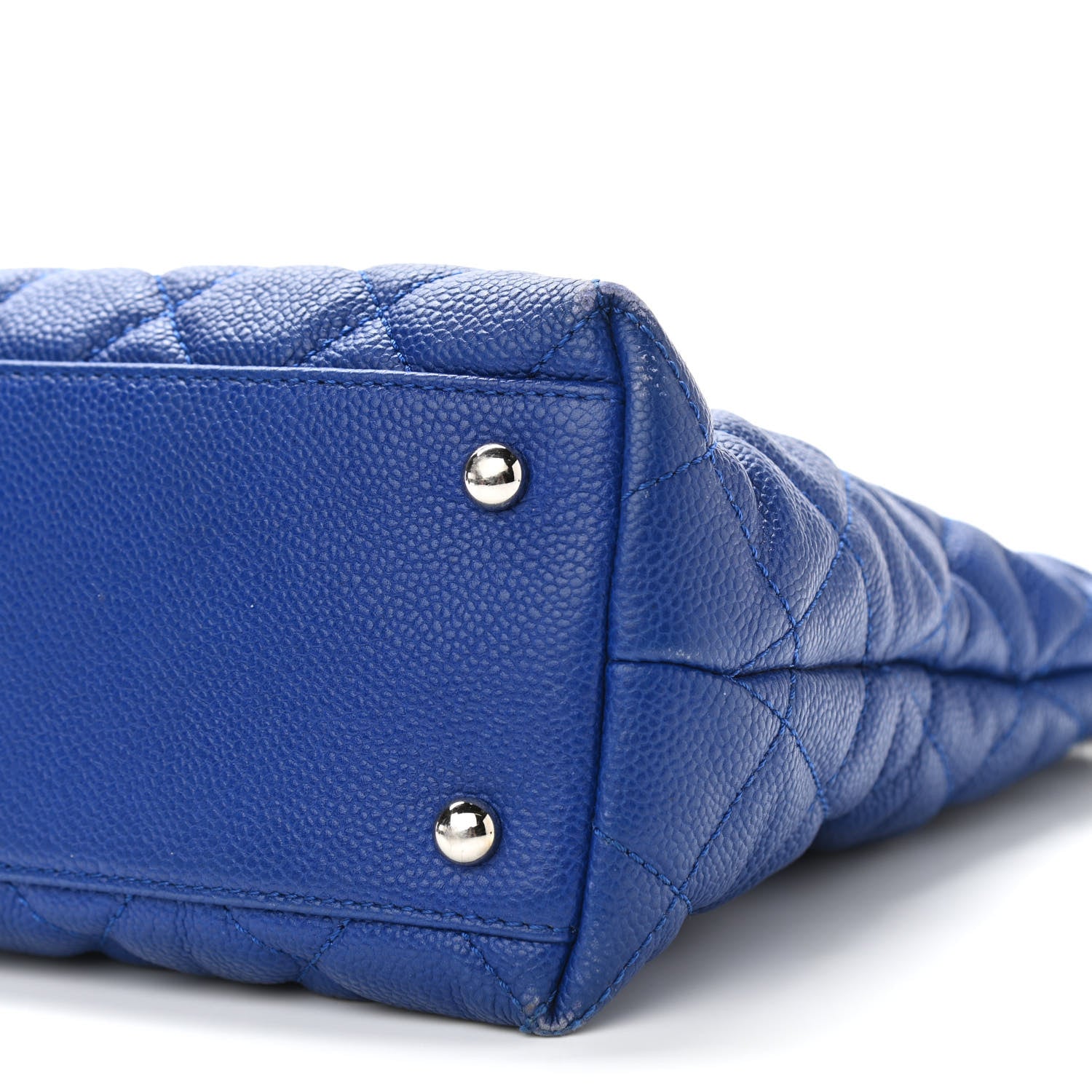 Chanel Caviar Quilted Easy Zip Tote Cobalt Blue 16 of 16