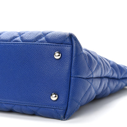 Chanel Caviar Quilted Easy Zip Tote Cobalt Blue 16 of 16