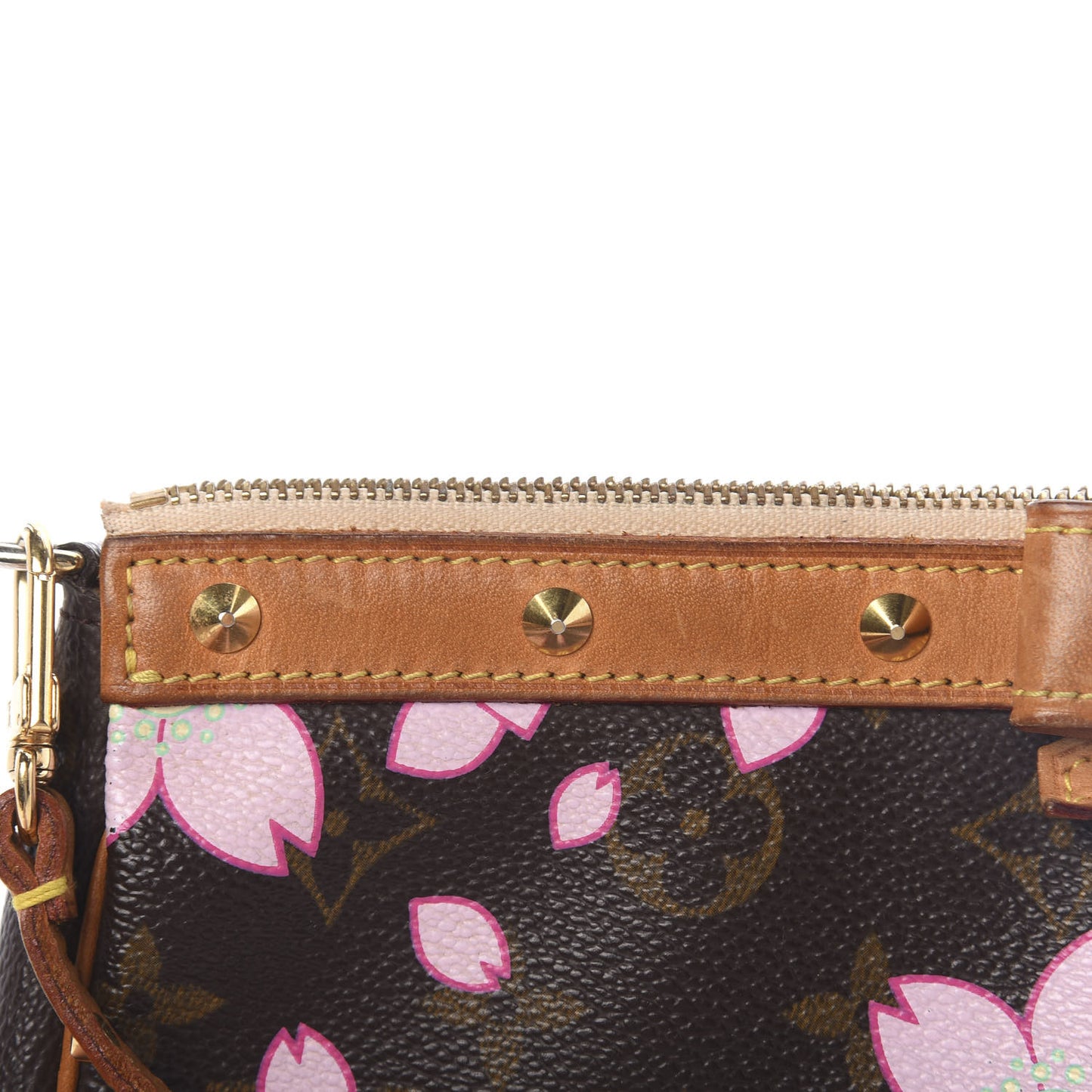 Monogram Cherry Blossom Pochette Accessories Brown