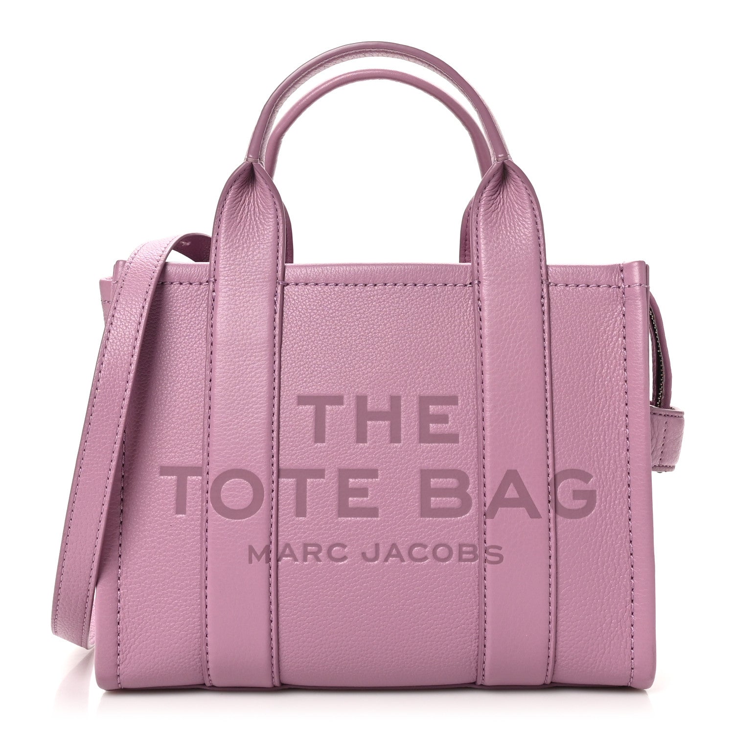 Marc Jacobs Grained Calfskin Small The Tote Bag Orchid Haze 1 of 9