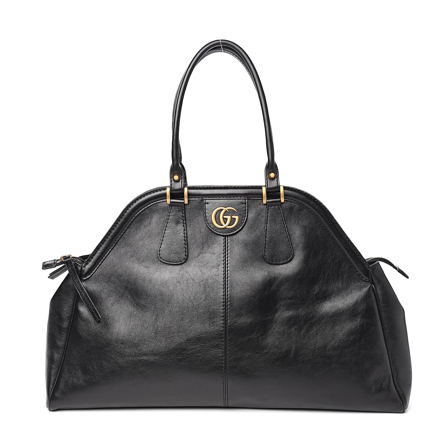 Gucci Calfskin Large Re(Belle) Top Handle Bag Black 1 of 9