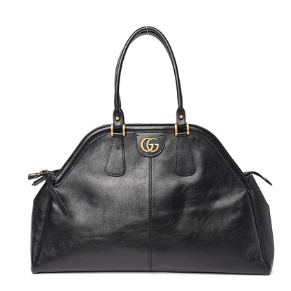 Gucci Calfskin Large Re(Belle) Top Handle Bag Black 1 of 9