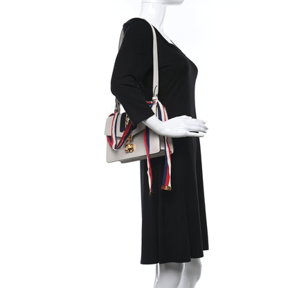 Gucci Calfskin Small Sylvie Shoulder Bag Off White 3 of 10