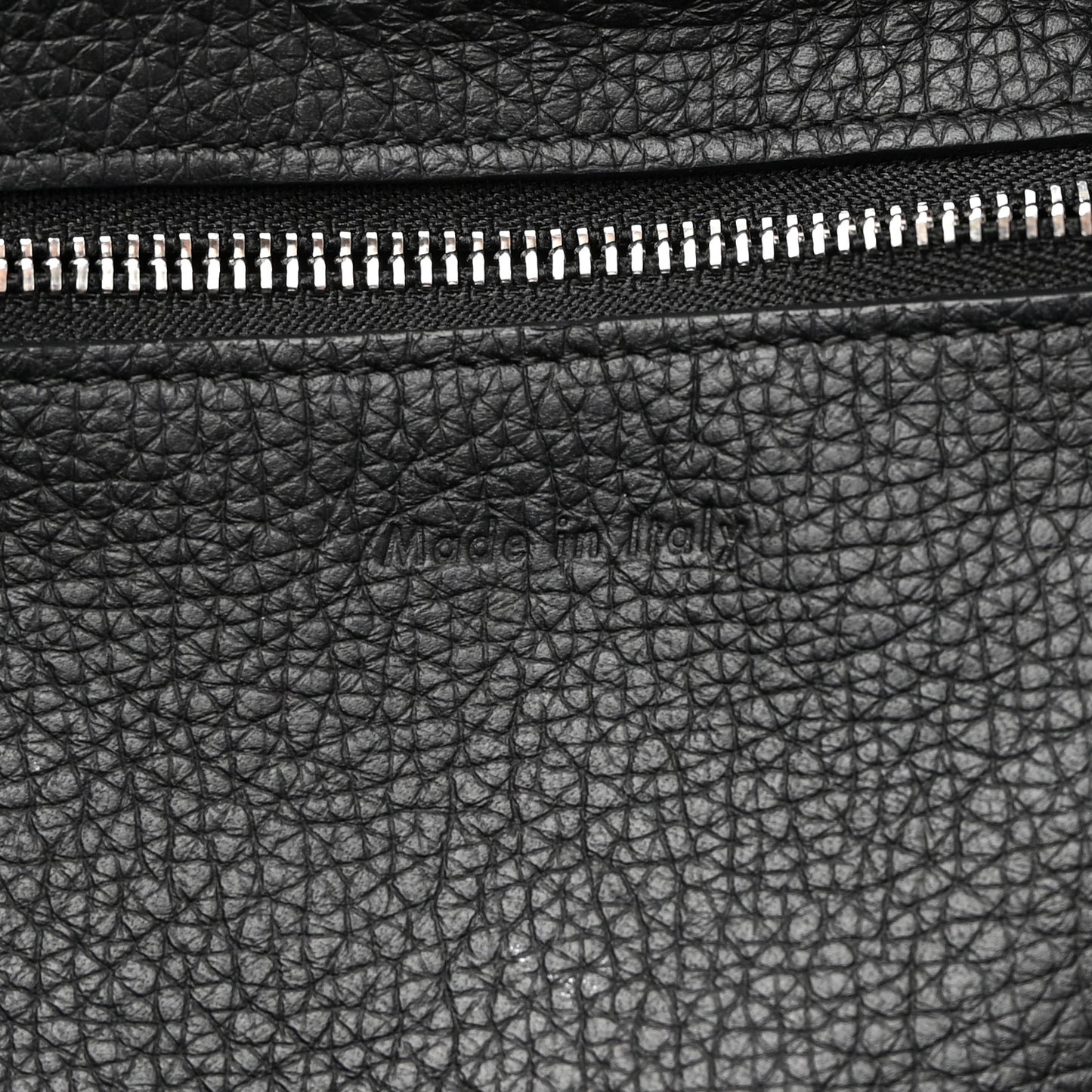 Supple Grained Calfskin Small Big Bag Black