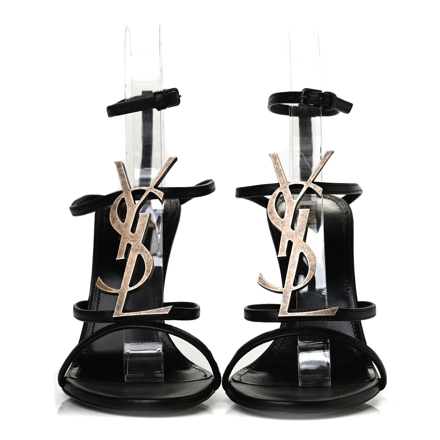 Calfskin Cassandra 110 Sandals 35.5 Black
