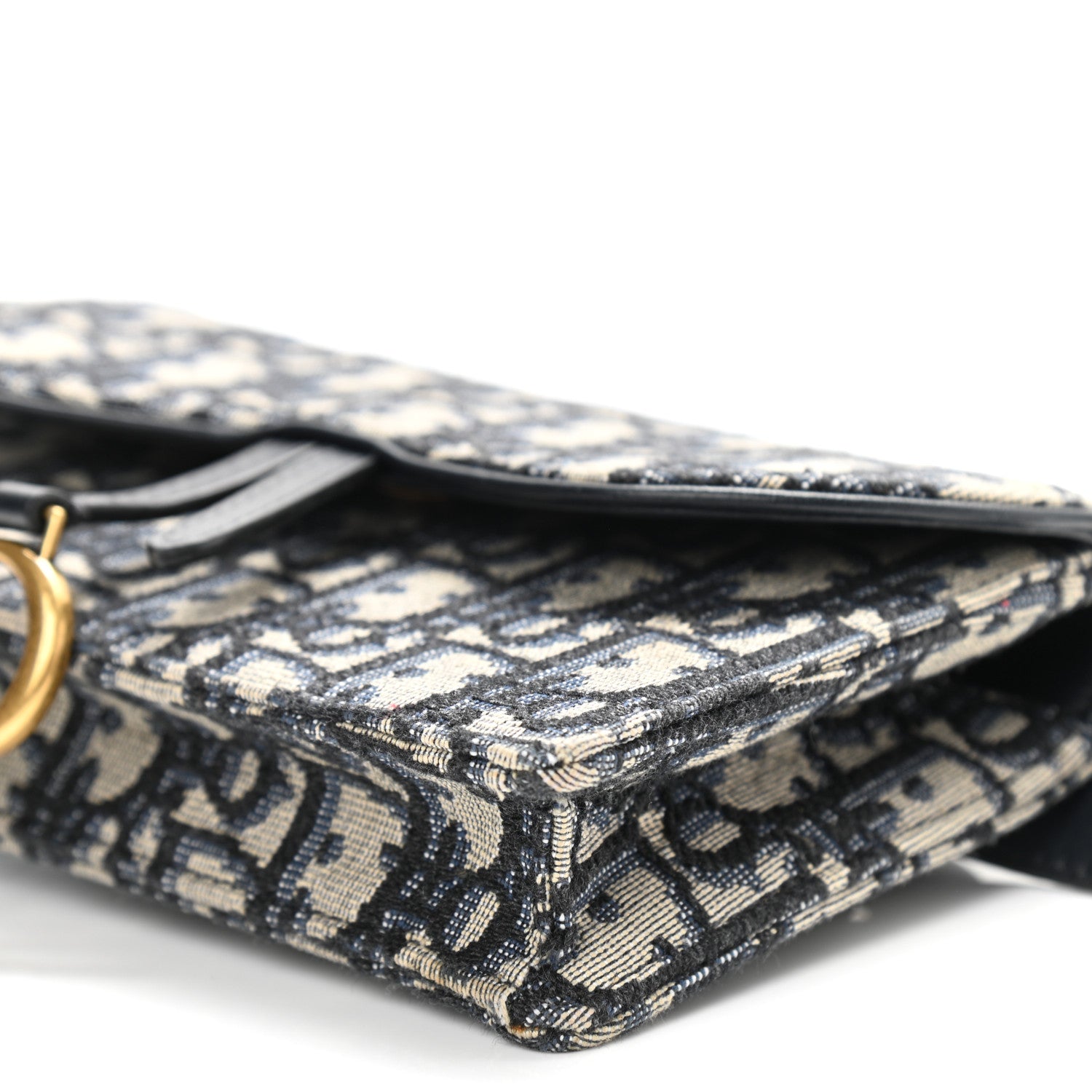 Christian Dior Oblique Saddle Belt Bag Blue 9 of 9
