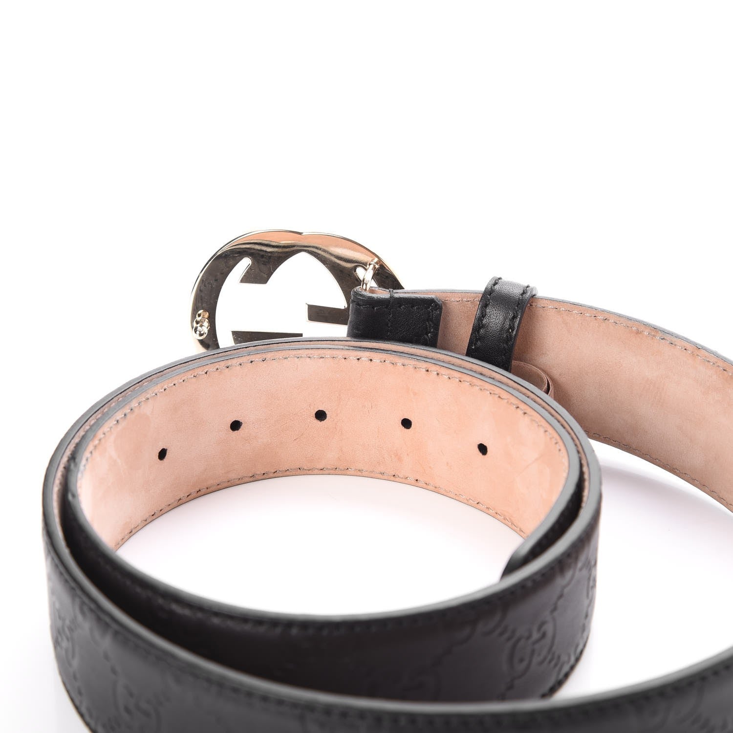 Gucci Guccissima Interlocking G 40mm Belt 100 40 Black 4 of 6