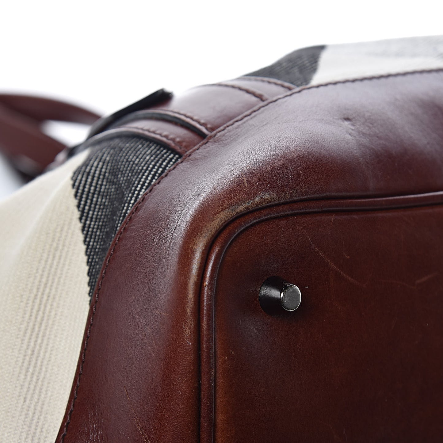 Canvas Mega Check Lowry Brown