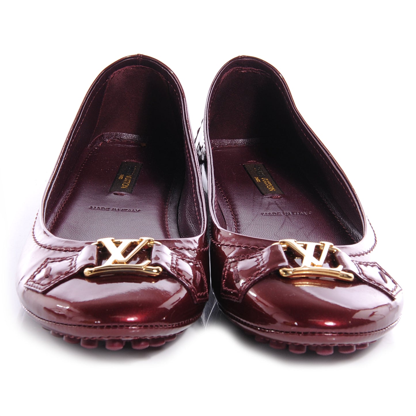Patent Oxford Ballerina Flats 6.5 Rouge Fauviste
