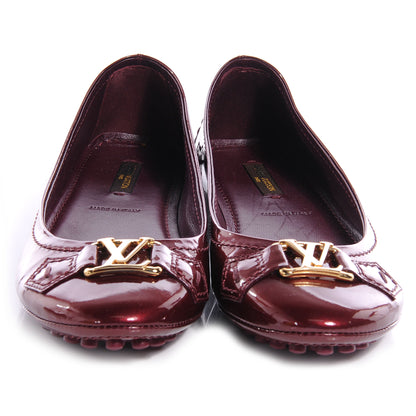 Louis Vuitton Patent Oxford Ballerina Flats 6.5 Rouge Fauviste 2 of 7