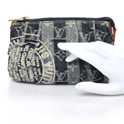 Louis Vuitton Denim Raye Trousse Cosmetic Pouch 2 of 6