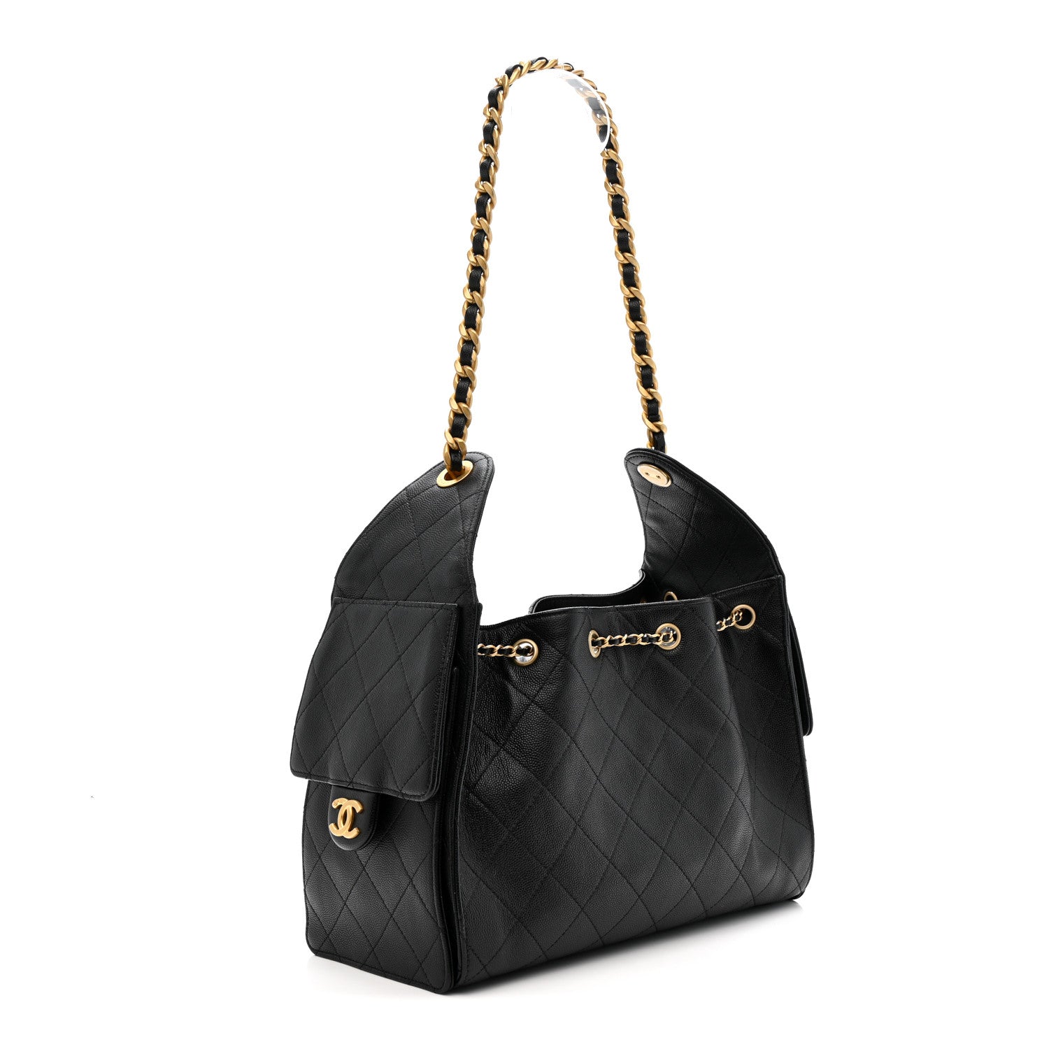 Chanel Caviar Quilted Small Chanel 25 Handbag Black 3 of 10