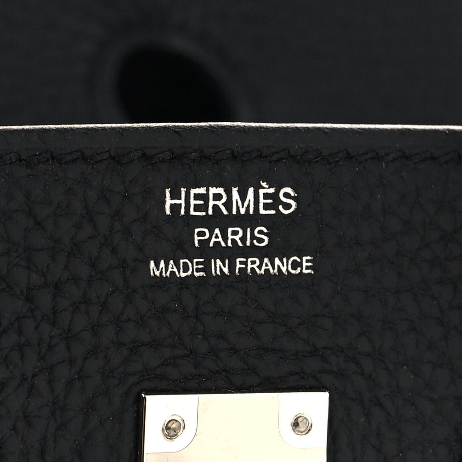 Hermes Togo Birkin 25 Black 6 of 11