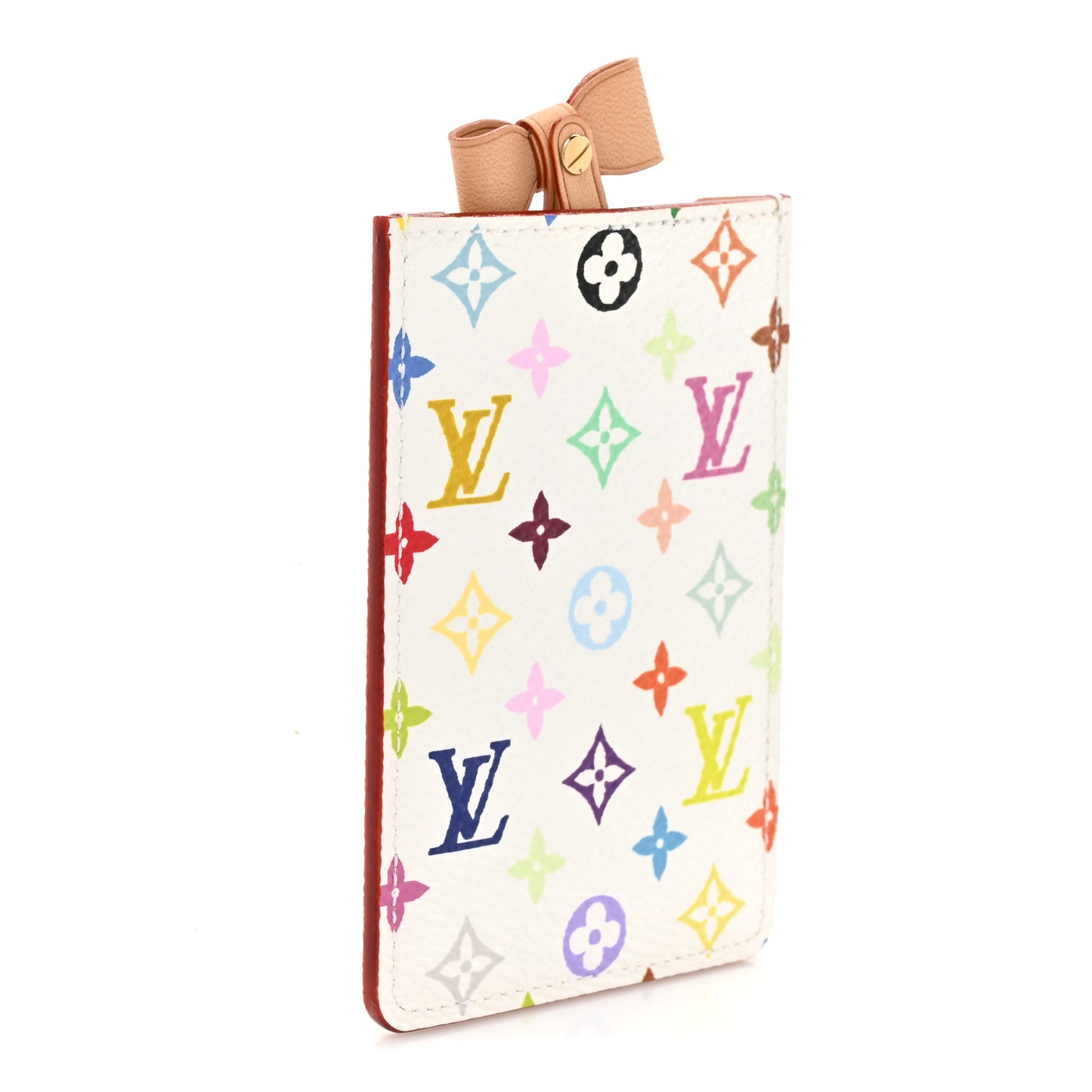 Monogram Multicolor Mirror and Case Pouch White