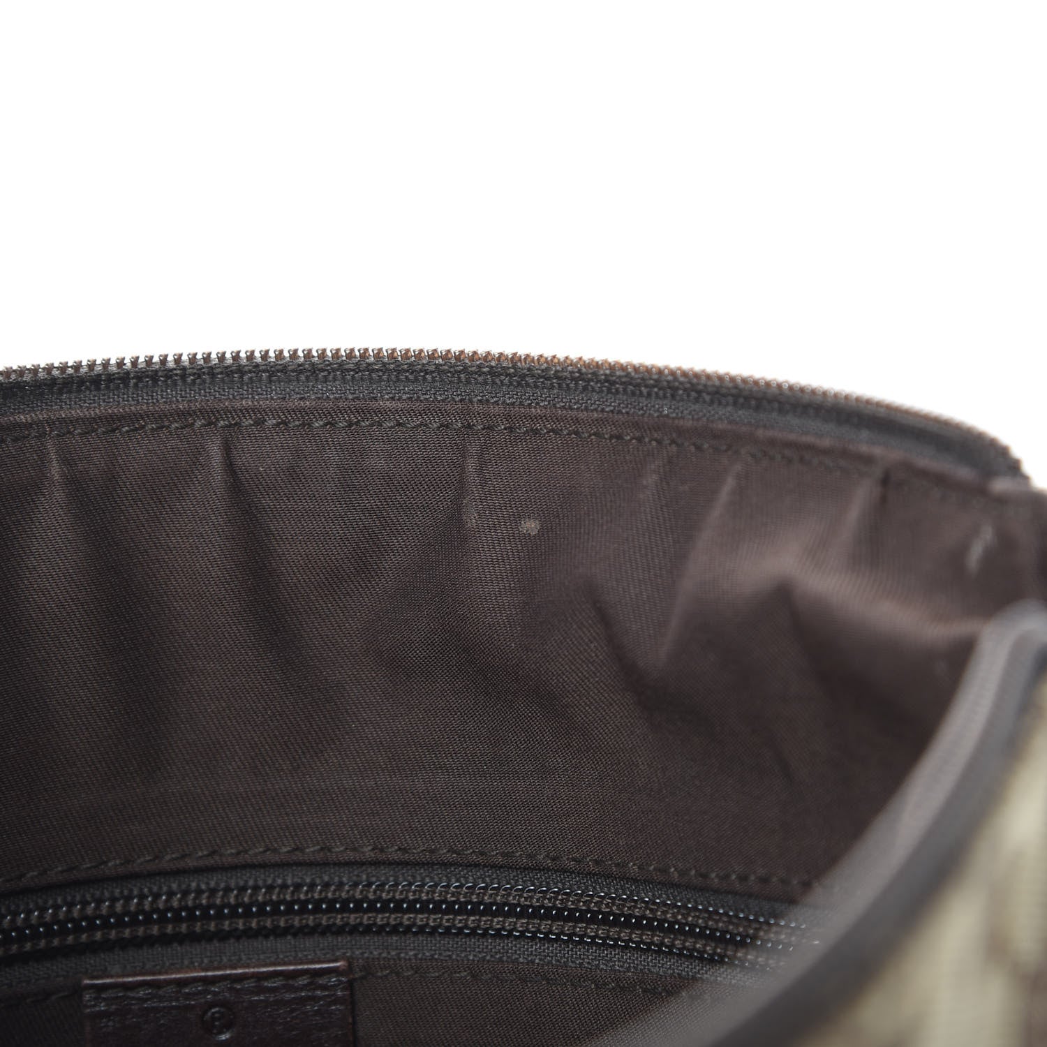 Gucci Monogram Calfskin Perforated Medium Flat Messenger Bag Dark Brown 11 of 18