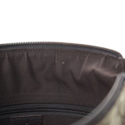 Gucci Monogram Calfskin Perforated Medium Flat Messenger Bag Dark Brown 11 of 18