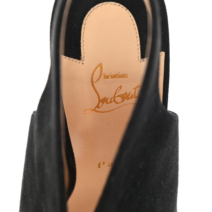 Christian Louboutin Suede Allegra 120 Peep Toe Pump 41 Black 7 of 8