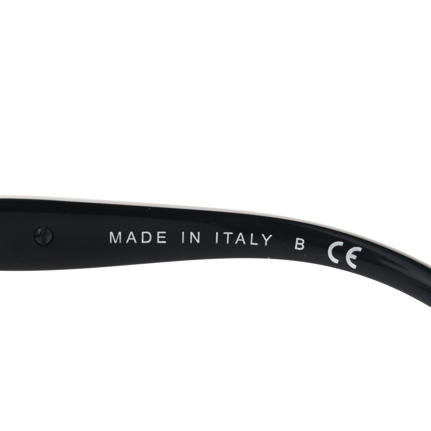Calfskin Square Chain Sunglasses 5360-Q-A Black
