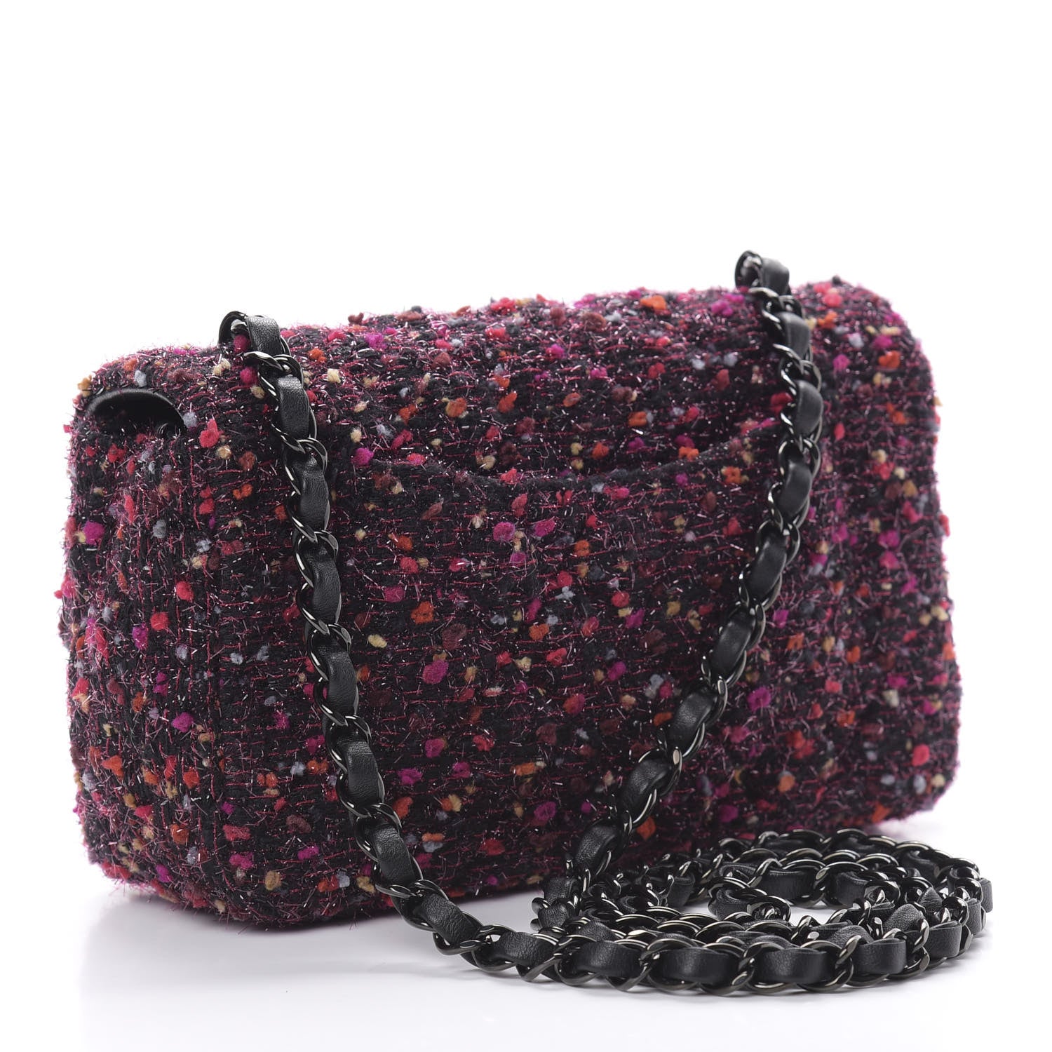 Chanel Tweed Quilted Mini Rectangular Flap 3 of 11