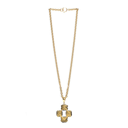 Chanel CC Necklace Gold Black 4 of 6