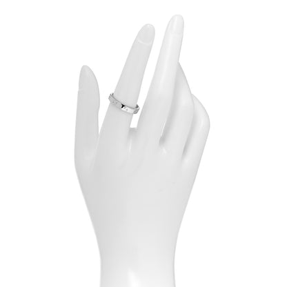 Cartier 18K White Gold 3.5mm LOVE Wedding Band Ring 56 7.5 2 of 4