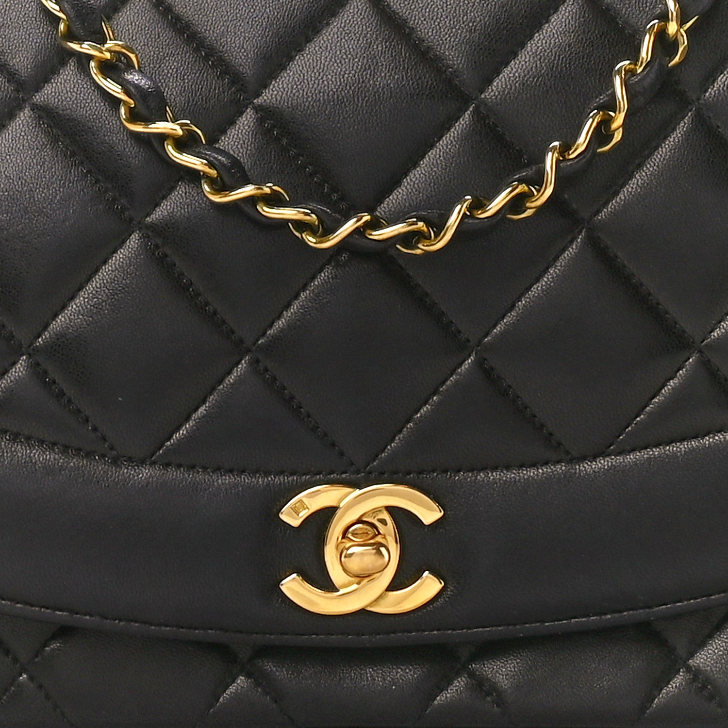 Chanel Lambskin Quilted Medium Single Flap Black 9 of 11