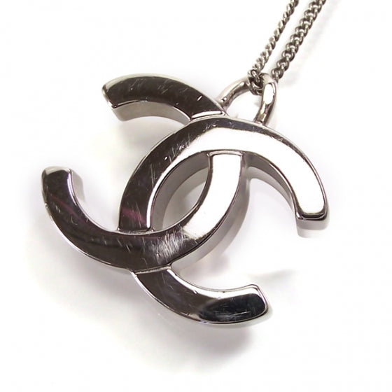 Chanel Silver CC Logo Necklace 3 of 5
