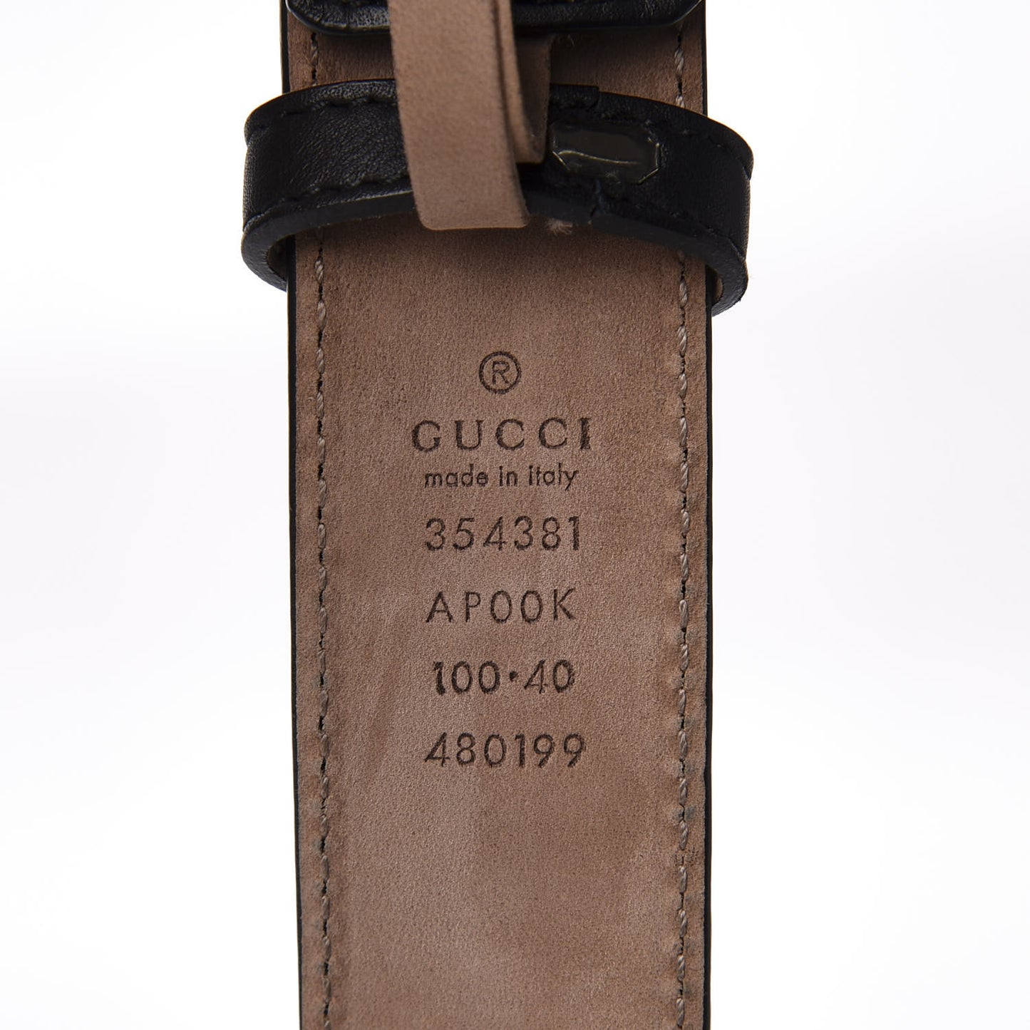 Calfskin Crystal Interlocking G Belt 100 40 Black