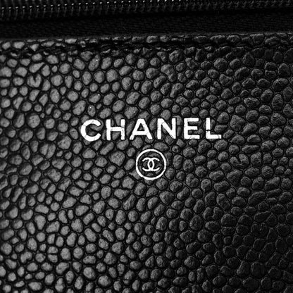 Chanel Caviar Quilted Wallet On Chain WOC Black 6 of 10
