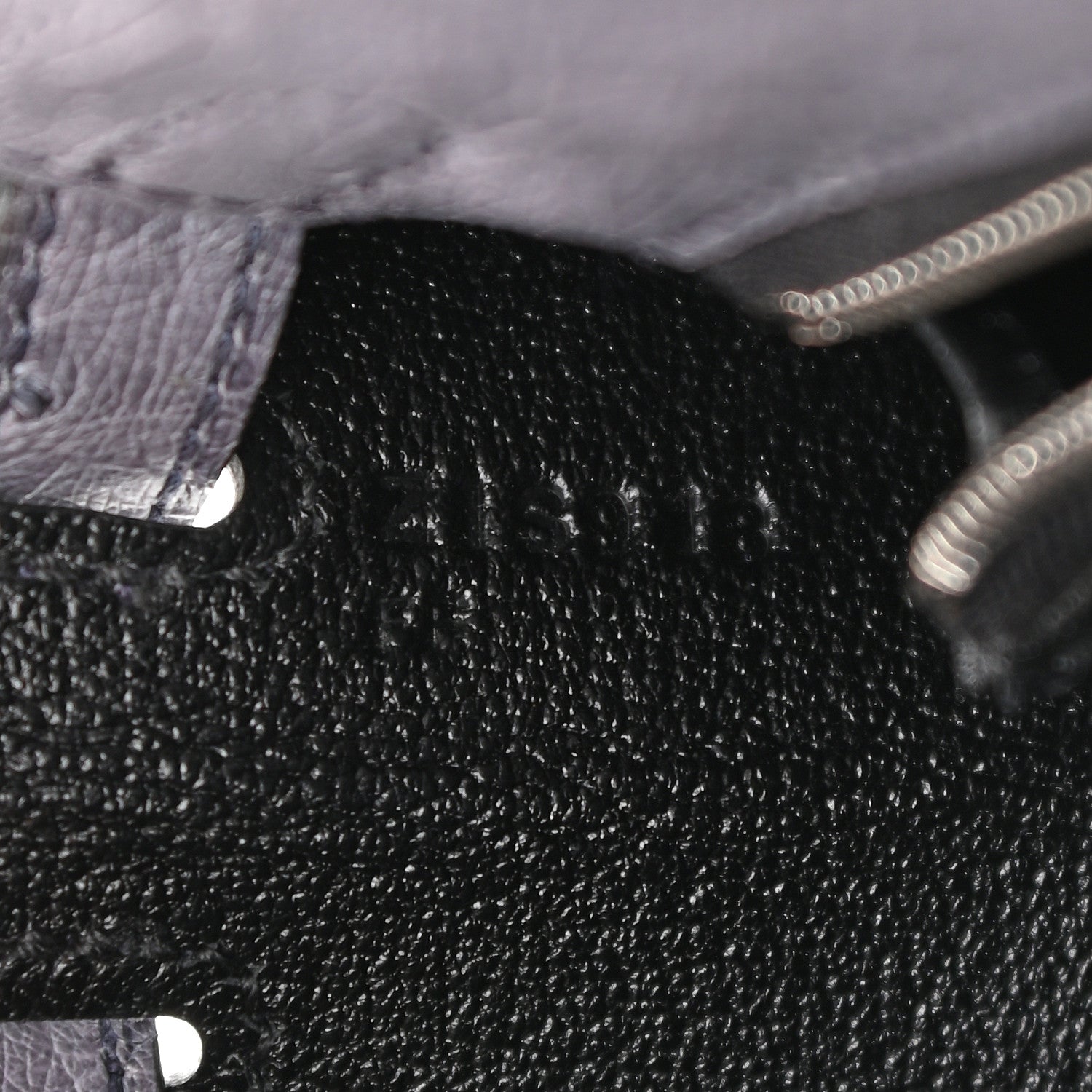 Hermes Ostrich Horseshoe Kelly Sellier 25 Gris Agate Black 6 of 10